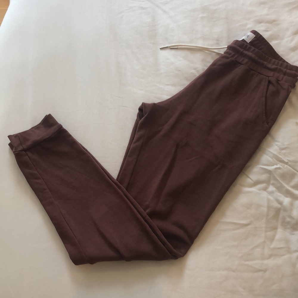 MATE the Label Plum Terry Cotton Joggers - Picture 4 of 6